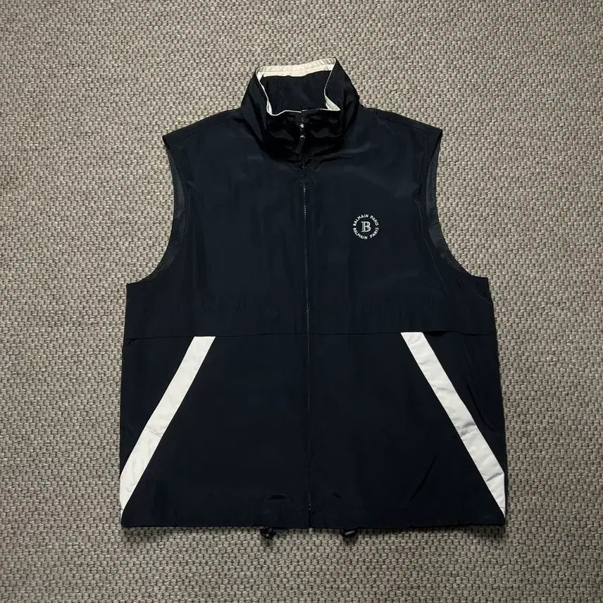 [BUNJANG] Balmain Golf High-Neck Vest Black / 발망 골프 하이넥 베스트 블랙 100