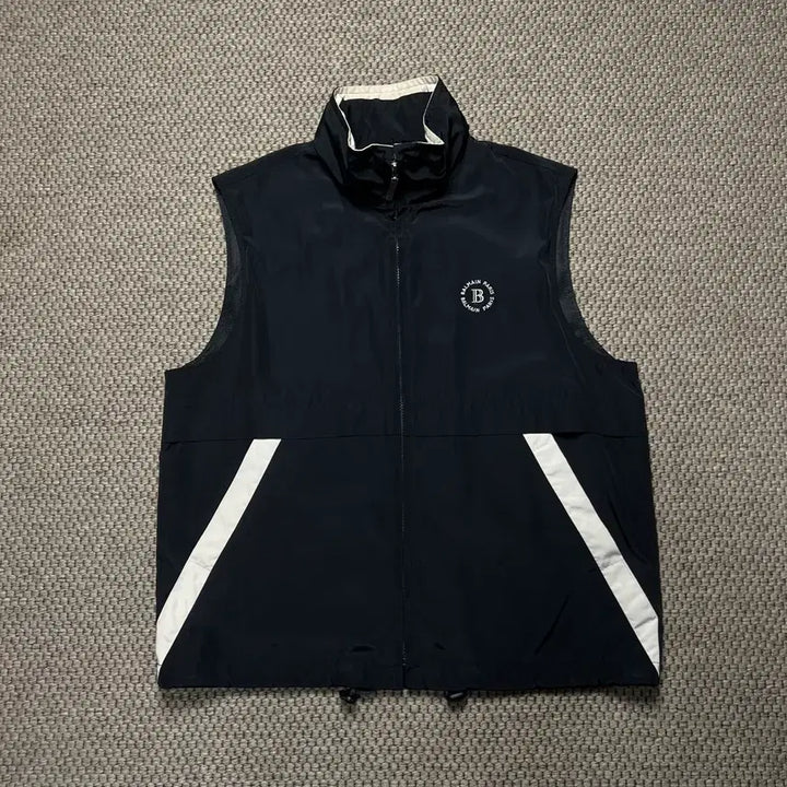 [BUNJANG] Balmain Golf High-Neck Vest Black / 발망 골프 하이넥 베스트 블랙 100