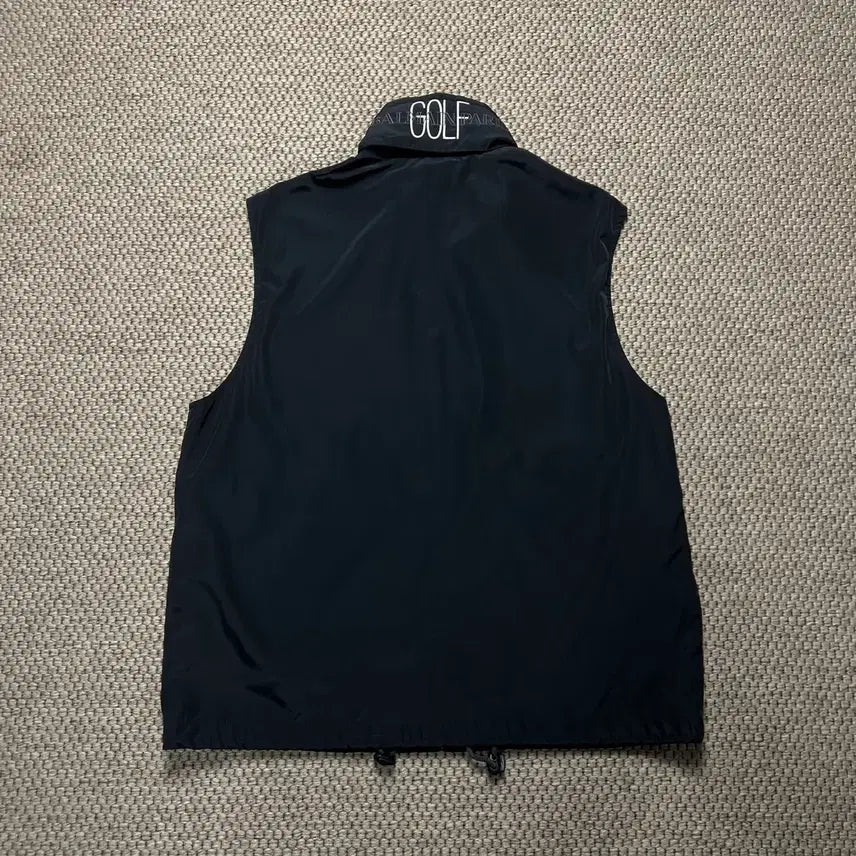 [BUNJANG] Balmain Golf High-Neck Vest Black / 발망 골프 하이넥 베스트 블랙 100