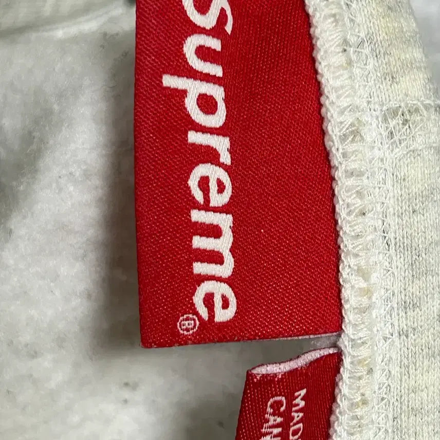 [BUNJANG] Supreme Grey Hoodie L / 슈프림 회색 후드티 L