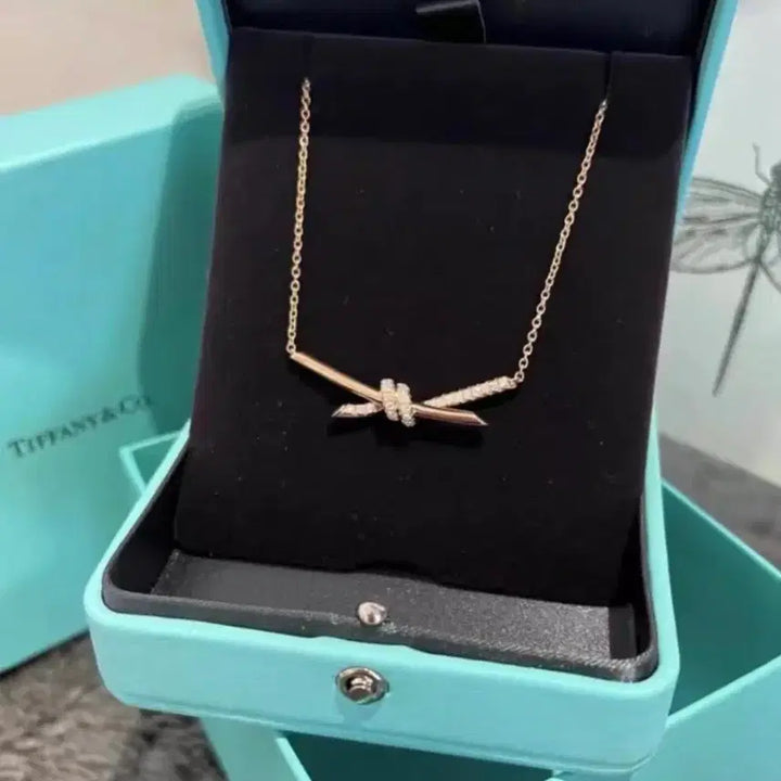 [BUNJANG] Tiffany &amp; Co. Diamond Notes Necklace / 티파니앤코 노트 다이아몬드 목걸이