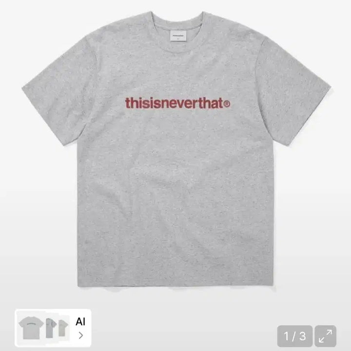 [BUNJANG] Thisisneverthat Grey T-Shirt Size M / 디스이즈네버댓 그레이 반팔 티셔츠 M