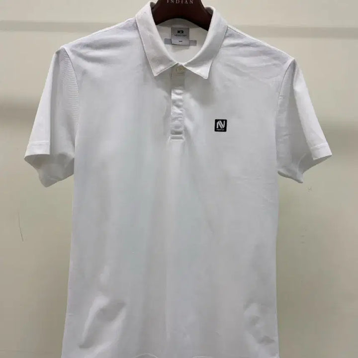 [BUNJANG] K2 White Polo Short-Sleeve T-Shirt (Size 105) / K2 흰색 폴로 반팔 티셔츠 (100사이즈 추천)