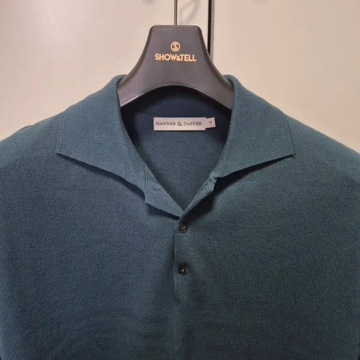 [BUNJANG] Manner &amp; Dapper Knit Polo Shirt M / 매너앤대퍼 니트 폴로셔츠 M