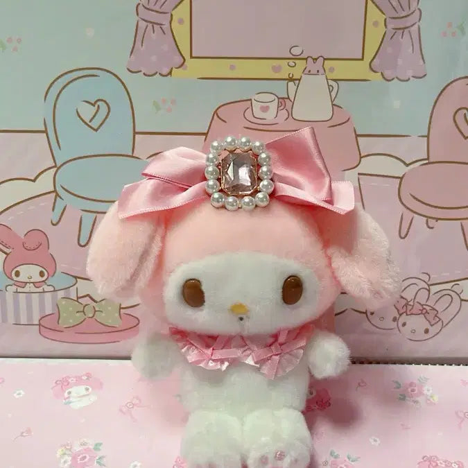 [BUNJANG] Bijou My Melody Mascot Plush / 비쥬 마이멜로디 마스코트 인형