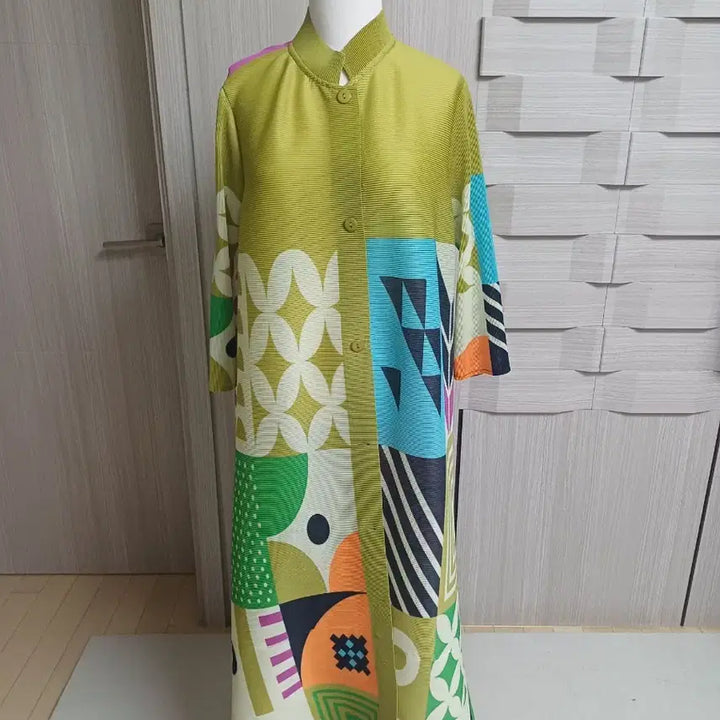 [BUNJANG] Pleated Long Dress Outerwear / 플리츠 31 롱 원피스형 아우터