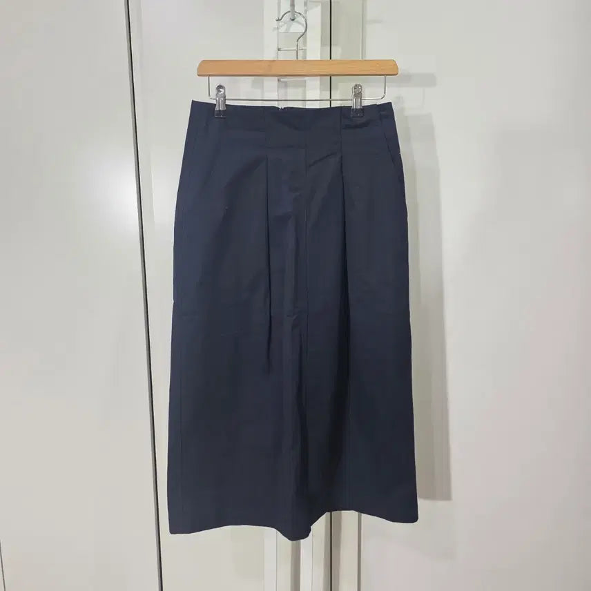 [BUNJANG] SPUSH Navy Pleated Midi Skirt / SPUSH네이비 플리츠 미디 스커트