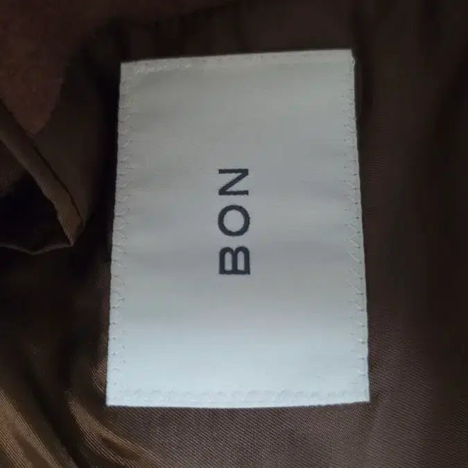 [BUNJANG] BON Cashmere Blend Double Coat Brown / BON 캐시미어 혼방 브라운 더블 코트 100