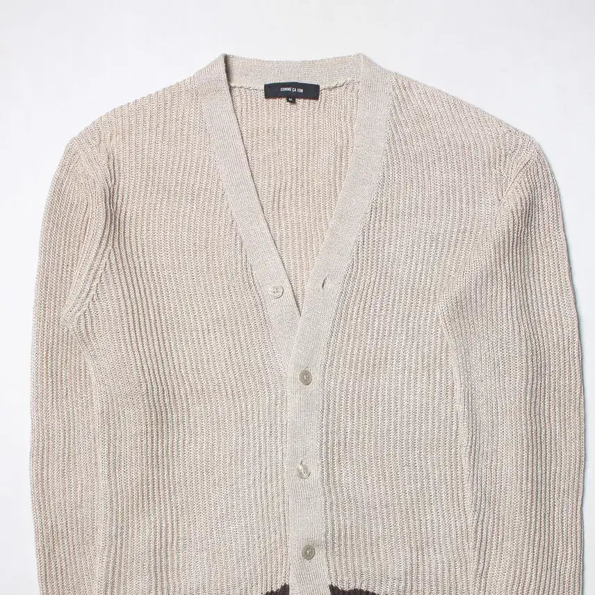 [BUNJANG] Linen Knit Summer Cardigan Semi-Loose Fit / 95-100 리넨니트 서머카디건 세미루즈 075