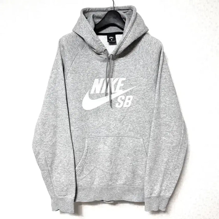 [BUNJANG] Nike SB Big Logo Fleece Hoodie Grey / [M,95]나이키SB 빅로고 기모 후드티 그레이
