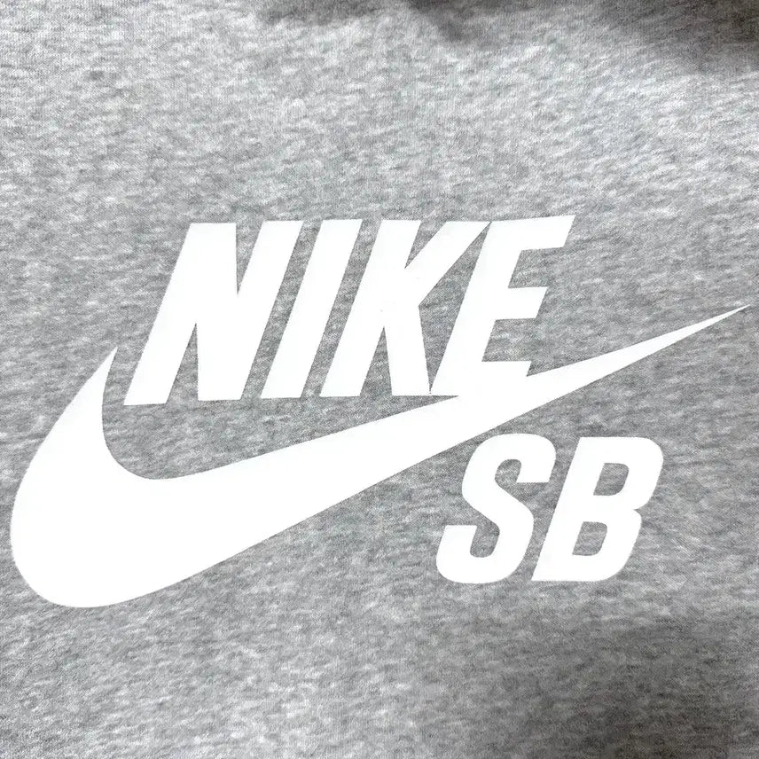[BUNJANG] Nike SB Big Logo Fleece Hoodie Grey / [M,95]나이키SB 빅로고 기모 후드티 그레이