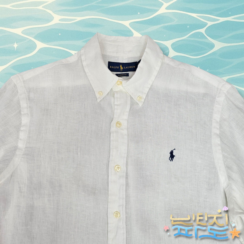 [BUNJANG] Polo Ralph Lauren Classic Fit Linen Shirt / 100 POLO 폴로랄프로렌 클래식핏 린넨셔츠