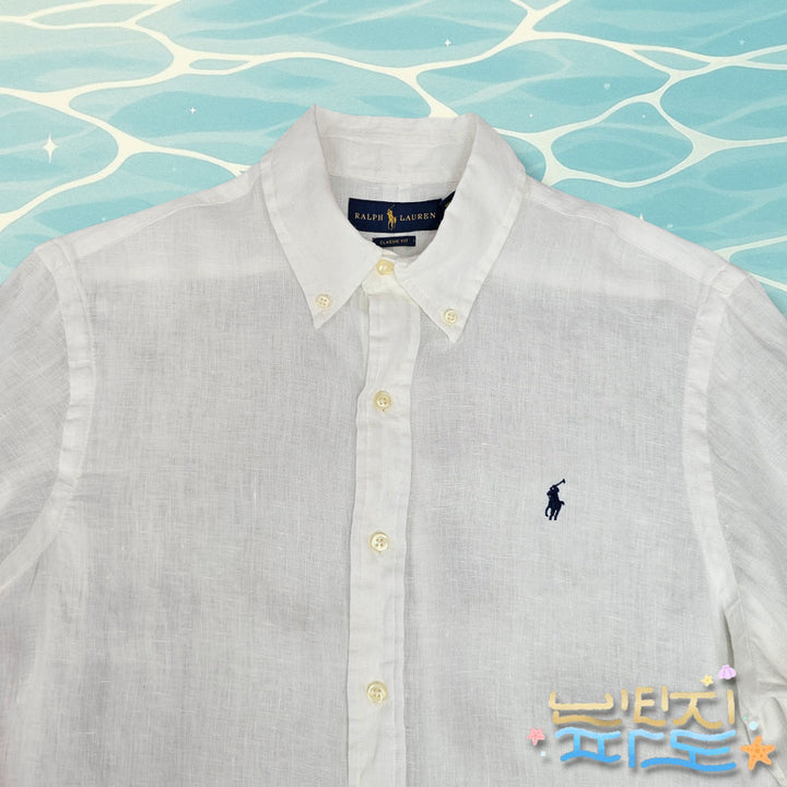 [BUNJANG] Polo Ralph Lauren Classic Fit Linen Shirt / 100 POLO 폴로랄프로렌 클래식핏 린넨셔츠