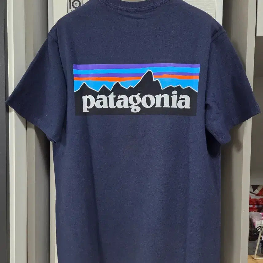 [BUNJANG] Patagonia Logo Short Sleeve T-Shirt Navy XS / (백화점 정품/새상품급 상태)파타고니아 반팔티