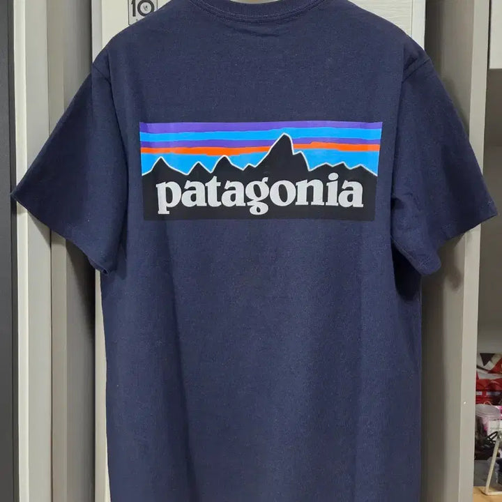[BUNJANG] Patagonia Logo Short Sleeve T-Shirt Navy XS / (백화점 정품/새상품급 상태)파타고니아 반팔티