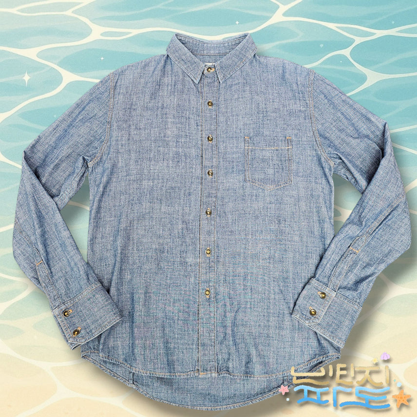 [BUNJANG] Rag &amp; Bone Tailored Workwear Chambray Shirt / M,95 랙앤본 테일러드워크웨어 샴브레이 셔츠