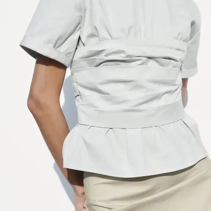 [BUNJANG] Zara Grey Drape Top - New with Tags / xs) 자라 그레이 드레이프 탑 새상품