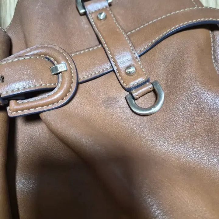 [BUNJANG] Louis Quatorze Leather Shoulder Bag Brown / 루이까또즈 가죽 숄더백 브라운