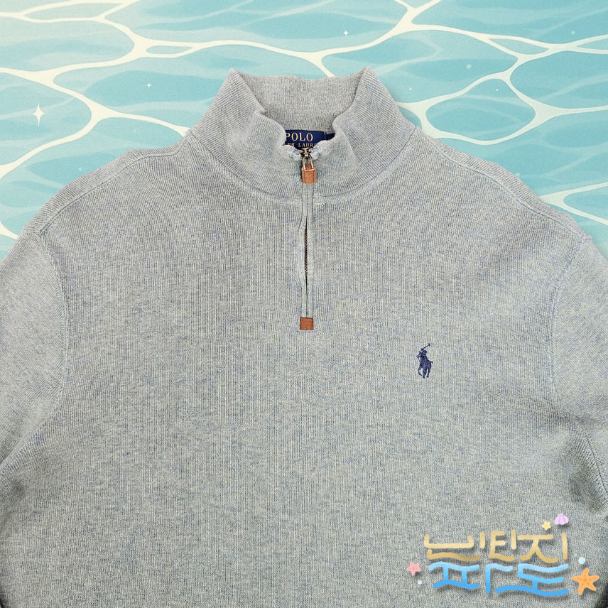 [BUNJANG] Polo Ralph Lauren Half-Zip Knit Sweater / M POLO 폴로랄프로렌 반집업 니트