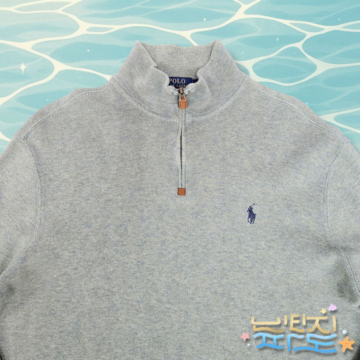 [BUNJANG] Polo Ralph Lauren Half-Zip Knit Sweater / M POLO 폴로랄프로렌 반집업 니트