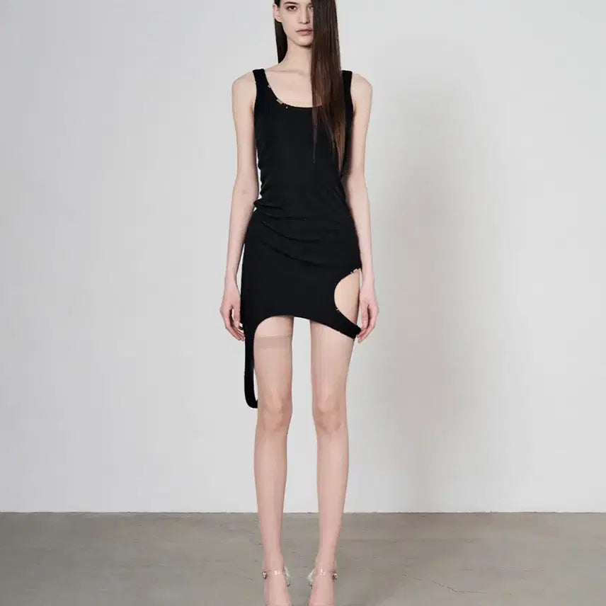 [BUNJANG] Bonne Asymmetric Dress Black / 택O 새상품) 본네 asymmetric dress 원피스 블랙
