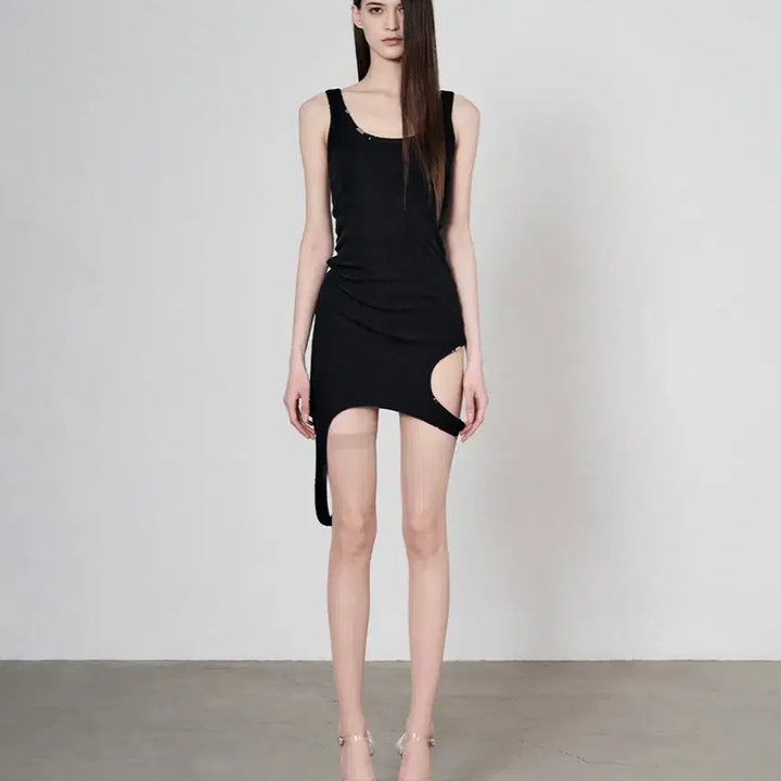 [BUNJANG] Bonne Asymmetric Dress Black / 택O 새상품) 본네 asymmetric dress 원피스 블랙