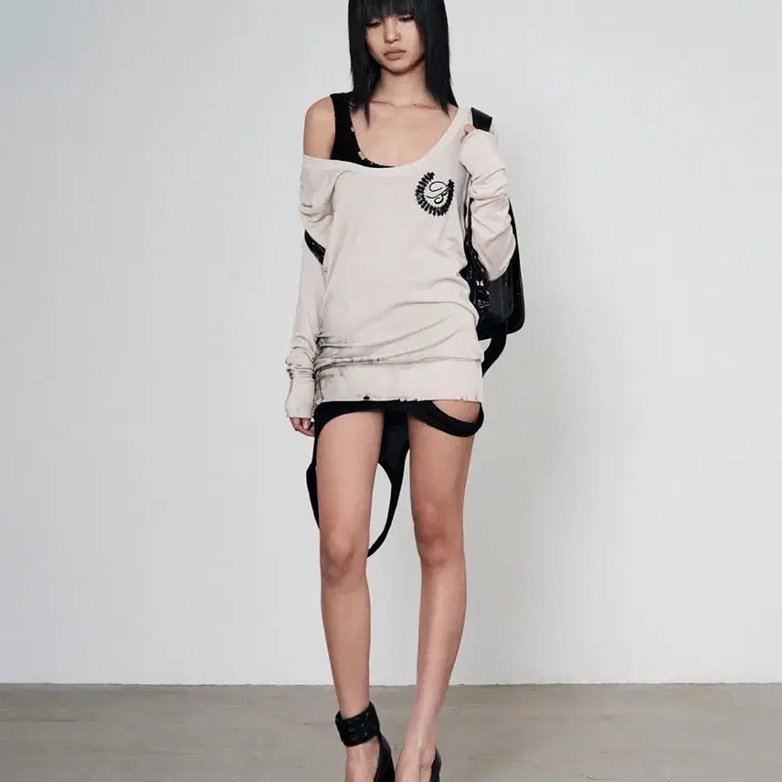 [BUNJANG] Bonne Asymmetric Dress Black / 택O 새상품) 본네 asymmetric dress 원피스 블랙