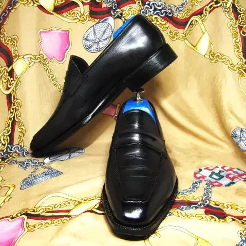 [BUNJANG] Sutor Mantellassi Dark Grape Patina Calfskin Utip Penny Loafers / 이태리명품 수토 만테라시 그레이프컬러 파티나 카프스킨 페니로퍼 260
