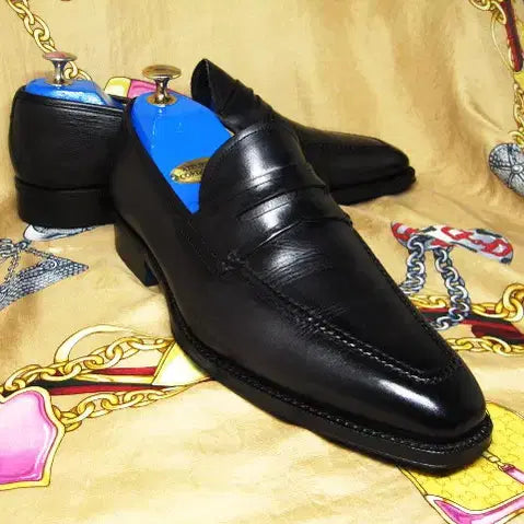 [BUNJANG] Sutor Mantellassi Dark Grape Patina Calfskin Utip Penny Loafers / 이태리명품 수토 만테라시 그레이프컬러 파티나 카프스킨 페니로퍼 260
