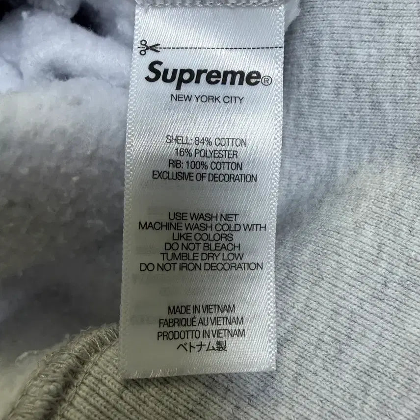 [BUNJANG] Supreme 26SS Mini Box Logo Hoodie Zip-Up Grey L / L 26SS 슈프림 미니박스로고 후드집업 그레이