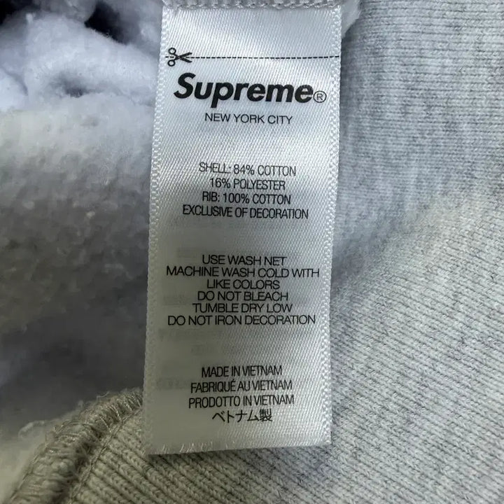 [BUNJANG] Supreme 26SS Mini Box Logo Hoodie Zip-Up Grey L / L 26SS 슈프림 미니박스로고 후드집업 그레이