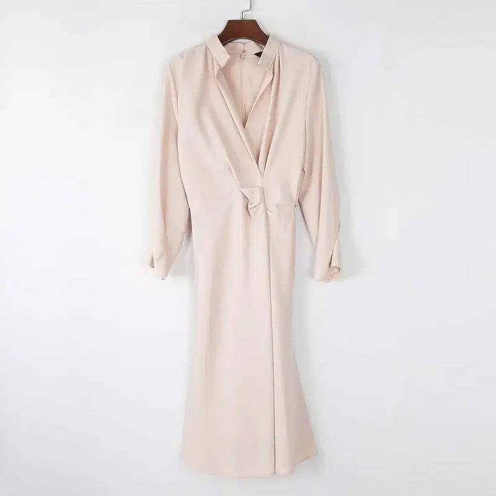 [BUNJANG] Jane Twisted Drape Long Dress / 제인 꼬임 드레이프 롱원피스  S