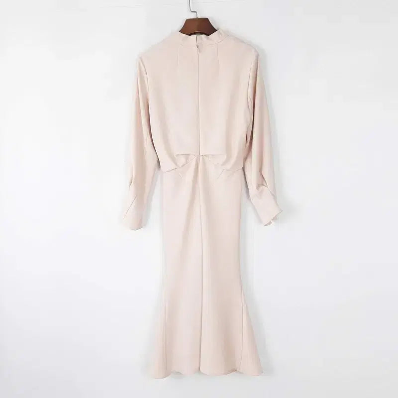 [BUNJANG] Jane Twisted Drape Long Dress / 제인 꼬임 드레이프 롱원피스  S