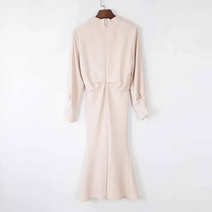 [BUNJANG] Jane Twisted Drape Long Dress / 제인 꼬임 드레이프 롱원피스  S