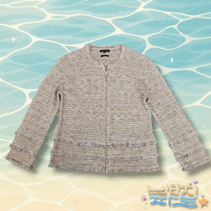 [BUNJANG] Massimo Dutti Tweed Zip-Up Jacket / M 마시모두띠  트위드 집업 자켓