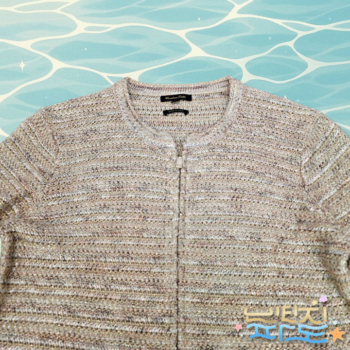 [BUNJANG] Massimo Dutti Tweed Zip-Up Jacket / M 마시모두띠  트위드 집업 자켓