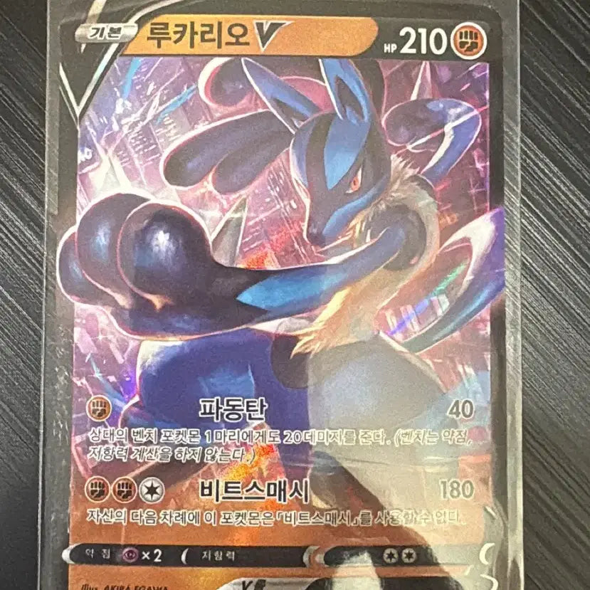 [BUNJANG] Pokémon Card Lucario V / 포켓몬카드 루카리오V