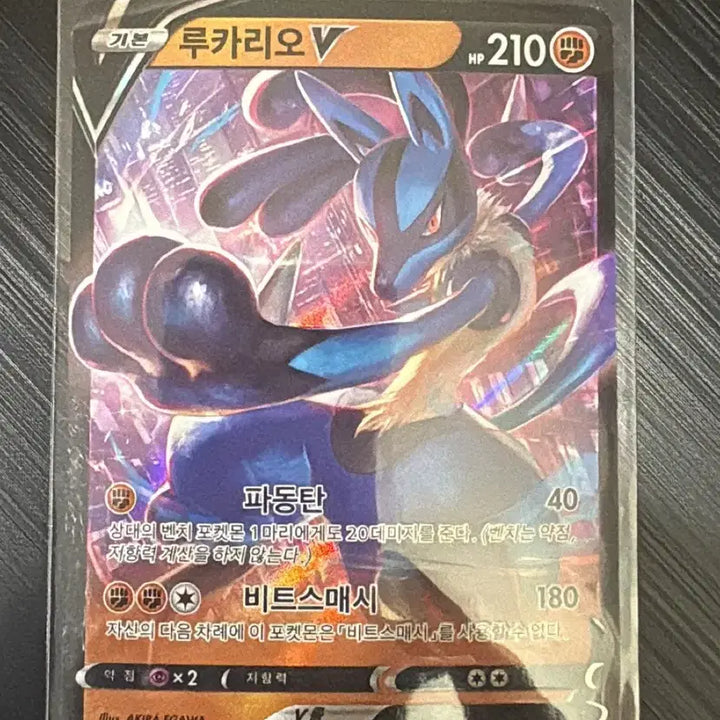 [BUNJANG] Pokémon Card Lucario V / 포켓몬카드 루카리오V