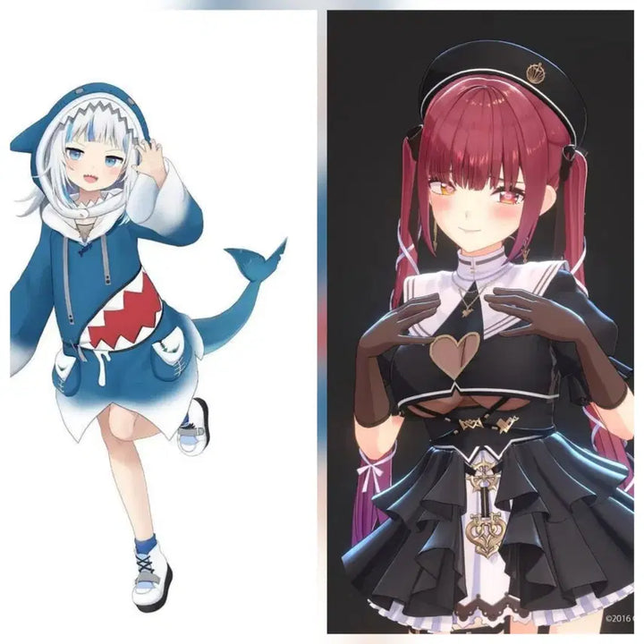 [BUNJANG] Hololive Gawr Gura &amp; Houshou Marine Cosplay Bundle Set / 홀로라이브 가우르 구라 호쇼마린 코스프레 일괄6.5