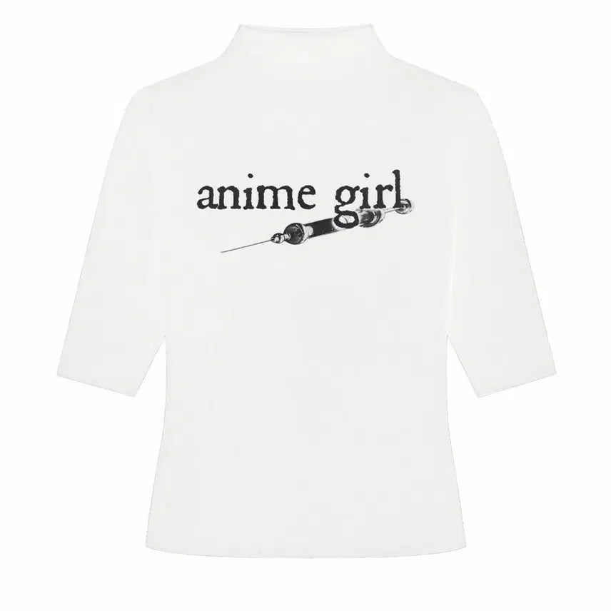 [BUNJANG] Bonne Anime Mock Neck Top White / 택O 새상품) 본네 anime mock neck top 화이트