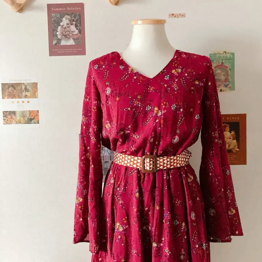[BUNJANG] Heart Ppyong Ppyong Vintage Belt / 하트뿅뿅 빈티지벨트