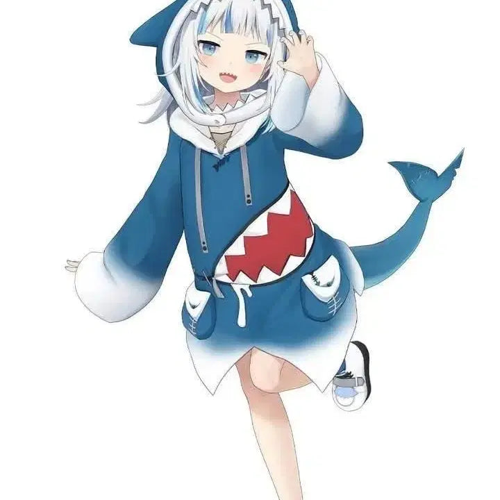 [BUNJANG] Gawr Gura Cosplay Wig Included / 가우르 구라 코스프레 가발포함