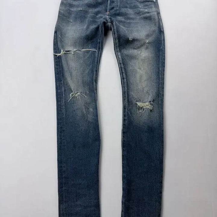 [BUNJANG] Balmain Distressed Skinny Jeans / 발망 디스트레스드 데미지 스키니 진