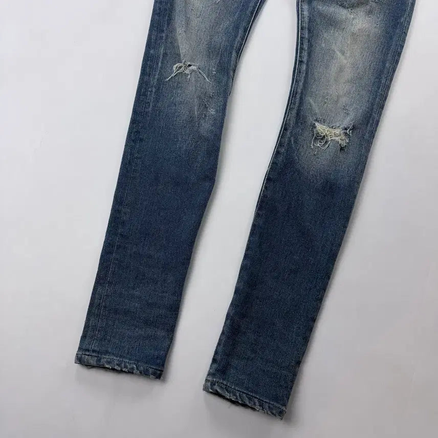 [BUNJANG] Balmain Distressed Skinny Jeans / 발망 디스트레스드 데미지 스키니 진