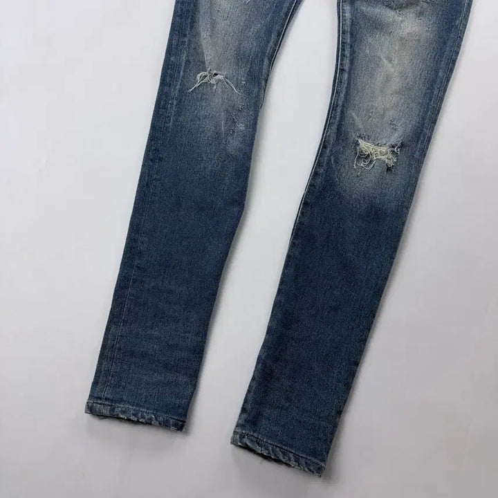 [BUNJANG] Balmain Distressed Skinny Jeans / 발망 디스트레스드 데미지 스키니 진