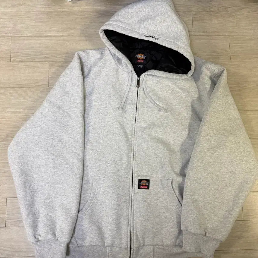 [BUNJANG] Supreme Dickies 24FW Ash Grey Hooded Zip-Up Sweatshirt XL / XL 24FW 슈프림 디키즈 후드집업 애쉬 그레이