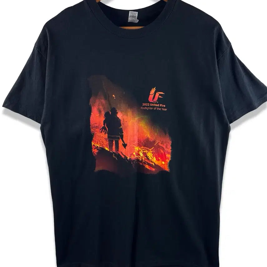 [BUNJANG] United Fire Graphic T-Shirt / 유나이티드 파이어 그래픽 티셔츠3434