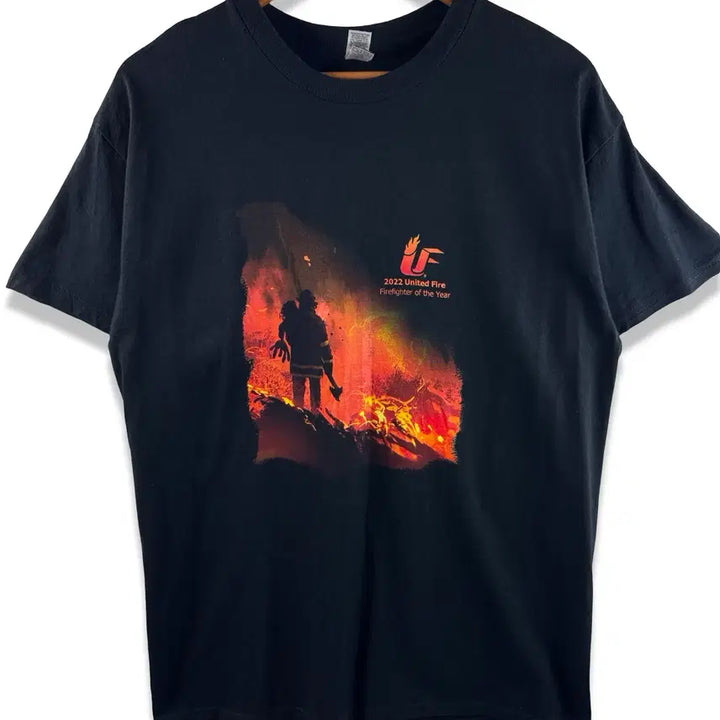 [BUNJANG] United Fire Graphic T-Shirt / 유나이티드 파이어 그래픽 티셔츠3434