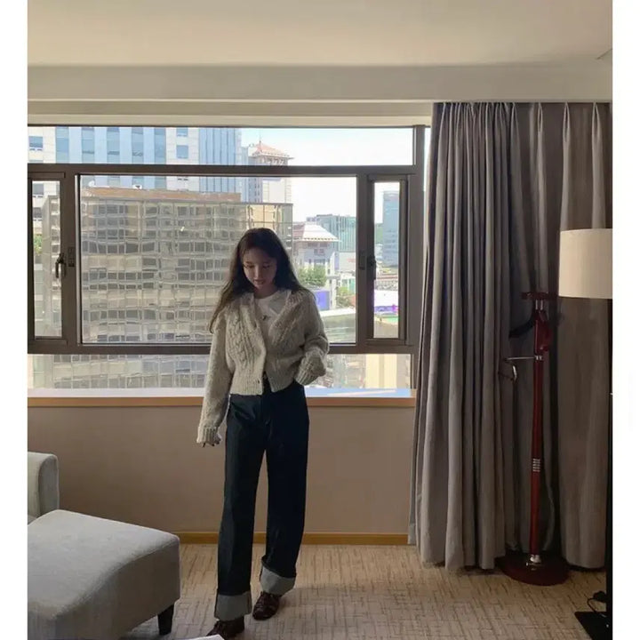 [BUNJANG] Maybe Baby Flatlock Wide Fit Denim Pants / [메이비베이비] Flatlock (pt)