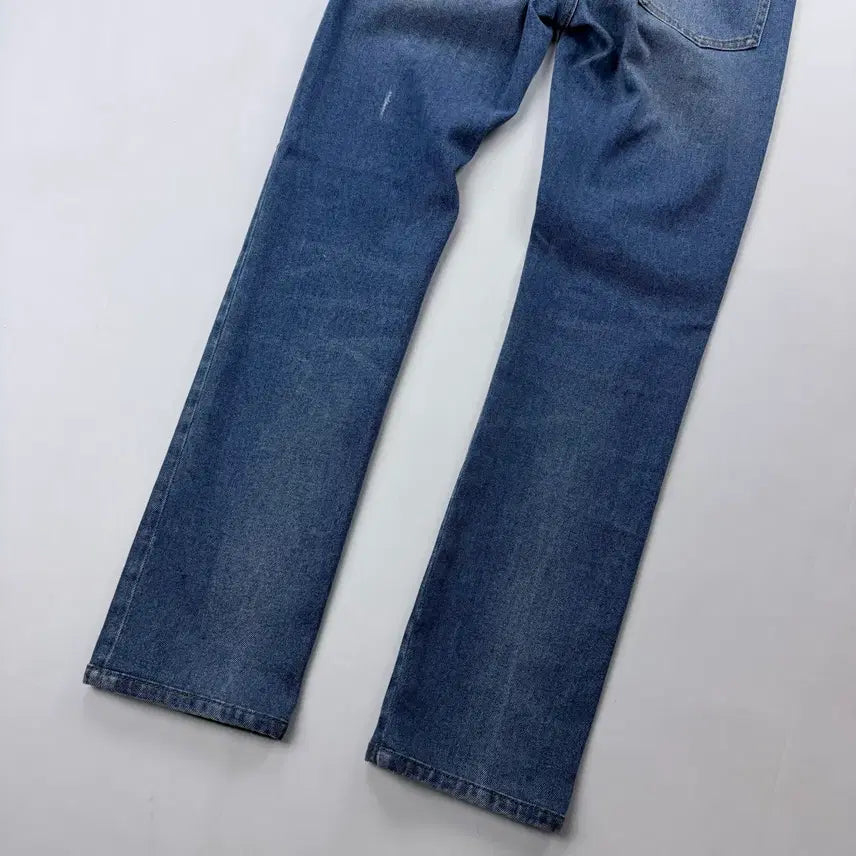 [BUNJANG] Valentino VLTN Leather Patch Washed Denim Jeans / 발렌티노 VLTN 가죽패치 워싱 진